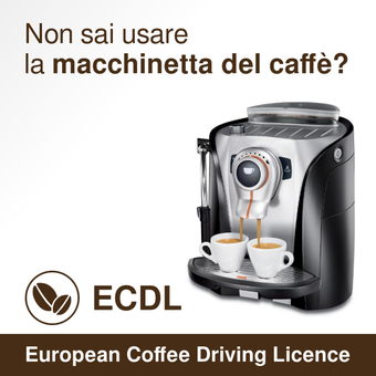 Support the ECDL: European Coffee Driving License. The flyer.